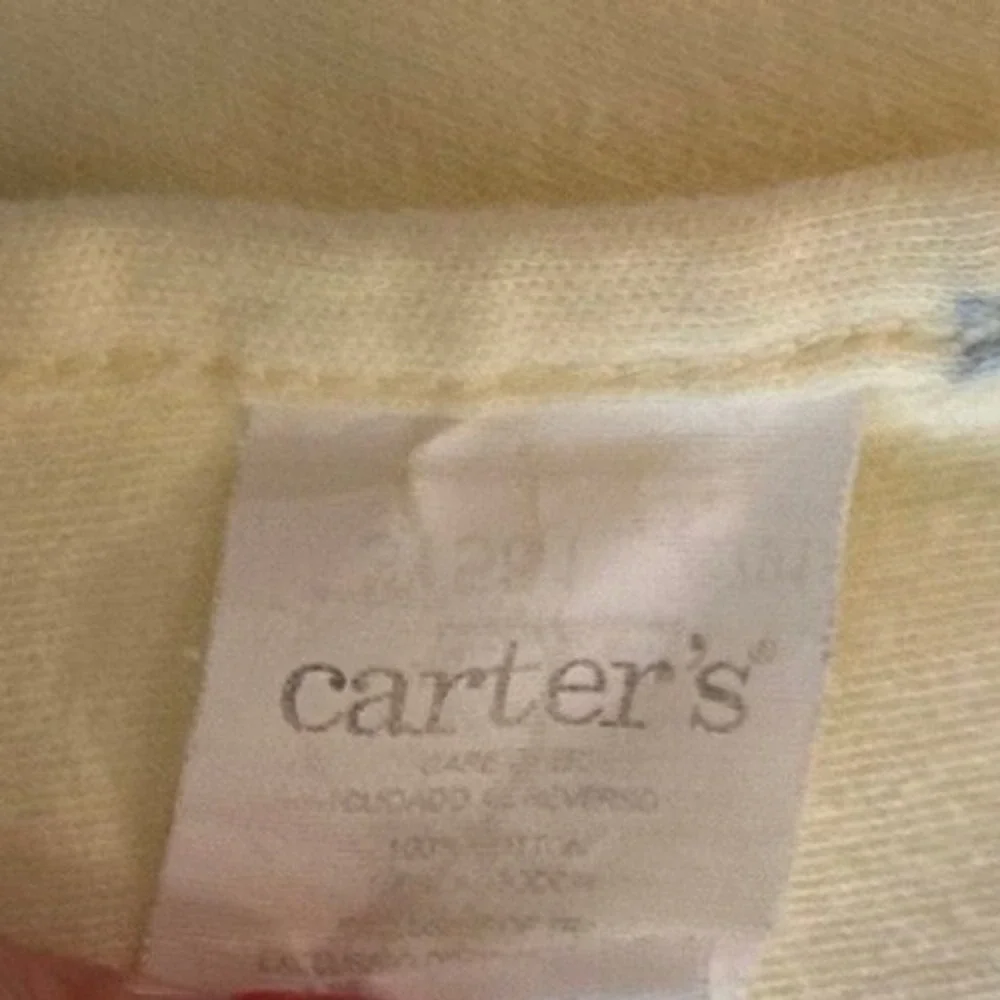 Carters Baby Blanket Receiving Swaddle Stars Moons Pastel Yellow Cotton 30x26